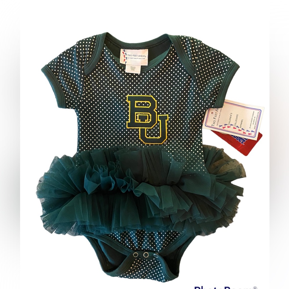 Baylor 12 mo onesie with tutu